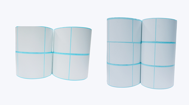 What is the gram weight of a general self-adhesive label?