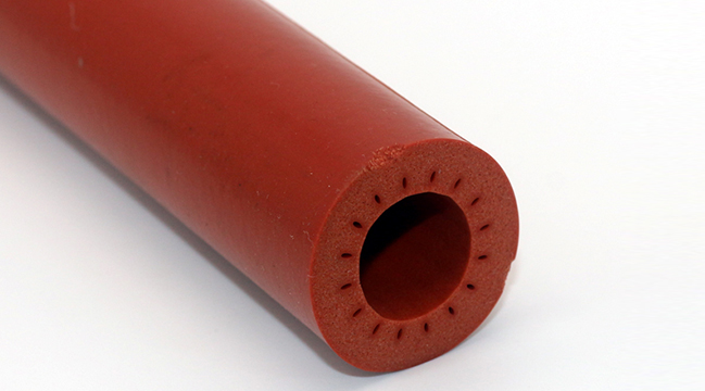 How is the silicone foam strip formed?